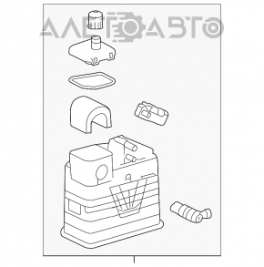 Канистра с углем абсорбер Chevrolet Malibu 13-15