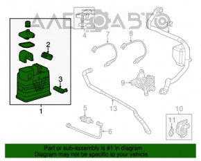Канистра с углем абсорбер Chevrolet Malibu 13-15