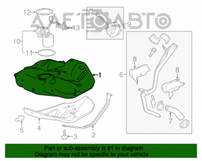 Топливный бак Chevrolet Malibu 13-15