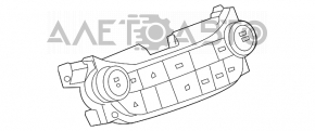 Управление магнитофоном, радио Chevrolet Malibu 13-15 под навигацию