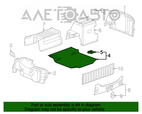 Capacitatea portbagajului Chevrolet Malibu 13-15