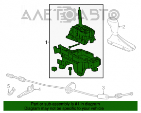 Шифтер КПП Chevrolet Malibu 13-15