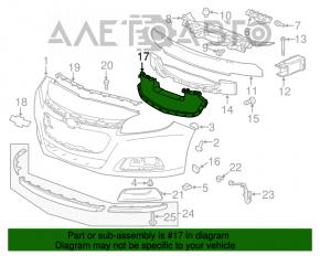 Deflectorul de bara fata pentru Chevrolet Malibu 14-16 reconditionat