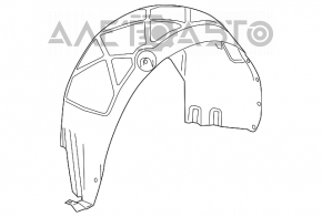 Подкрылок задний правый Chevrolet Malibu 13-15