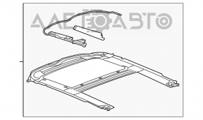 Механизм люка рама Chevrolet Malibu 13-15