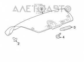 Обшивка крышки багажника Chevrolet Malibu 13-15 черная