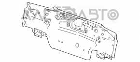 Panoul din spate al Chevrolet Malibu 13-15, de culoare bordo.