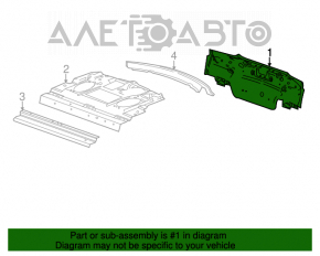 Panoul din spate al Chevrolet Malibu 13-15, de culoare bordo.