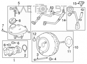 Amplificator de vidare pentru Chevrolet Malibu 13-15