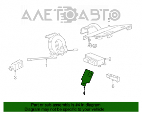 Датчик подушки безопасности дверь правый Chevrolet Malibu 13-15