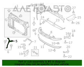 Bara de blocare a capotei Ford Fiesta 11-19