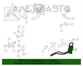 Blocare ușă față stânga Hyundai Elantra AD 17-20