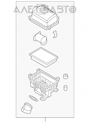 Корпус воздушного фильтра в сборе Hyundai Elantra AD 17-20 2.0