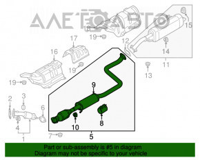 Convertor catalitic inferior Hyundai Elantra AD 17-20 2.0