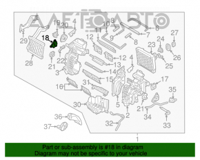 Actuator motor incalzitor actionare aer conditionat Hyundai Elantra AD 17-20 asamblat