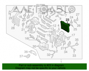 Evaporator Hyundai Elantra AD 17-20 nou OEM original