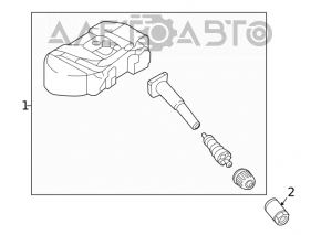 Senzor de presiune a roților Hyundai Kona 18-23