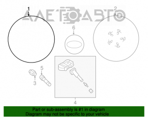 Roată de 17 inch Hyundai Elantra AD 17-20, cu jantă, lac util