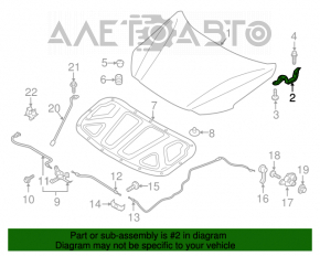 Capota dreapta a Hyundai Elantra AD 17-20