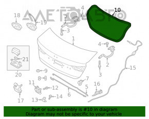 Garnitura capac portbagaj Hyundai Elantra AD 17-20