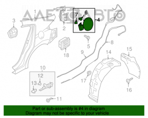 Capacul rezervorului de combustibil Hyundai Elantra AD 17-20