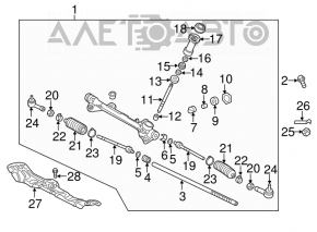 Рейка рулевая Hyundai Elantra AD 17-20 новый OEM оригинал