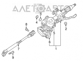 Cruce de direcciones Hyundai Elantra AD 17-20 nuevo OEM original