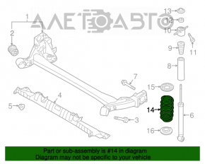 Arc spate dreapta Hyundai Elantra AD 17-20, rigiditate galben-rosu-argintiu