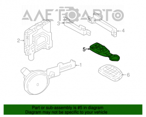 Ключ Hyundai Elantra AD 17-20 smart, 4 кнопки, коричневый