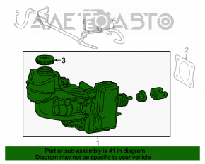 Cilindrul principal de frână cu rezervor Toyota Camry v70 18- hibrid