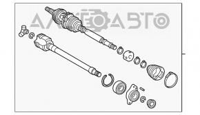 Ax cu roți față dreapta Toyota Camry v70 18- hibrid.