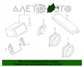 Amplificator audio Nissan Leaf 11-17 SV BOSE