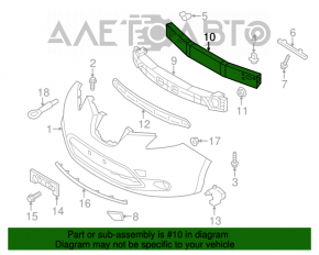 Amplificatorul de bara fata pentru Nissan Leaf 13-17, nou, original OEM.