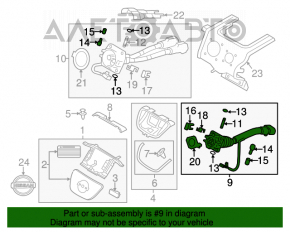 Portul de încărcare asamblat pentru Nissan Leaf 11-12