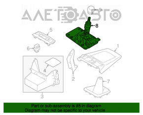 Schimbătorul de viteze al cutiei de viteze Subaru Forester 14-18 SJ, manuală.