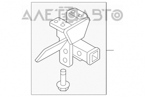 Suport de carlig de remorcare pentru bara spate VW Tiguan 09-17