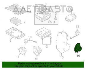 Difuzor spate stânga Mini Cooper Clubman R55 07-14