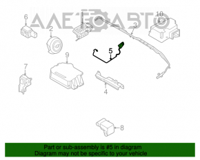 Airbagul pentru scaunul din stânga Mini Cooper Clubman R55 07-14