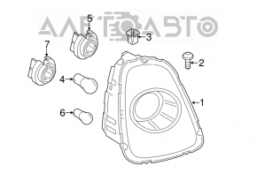 Lampa stângă Mini Cooper Clubman R55 11-14 recondiționată.