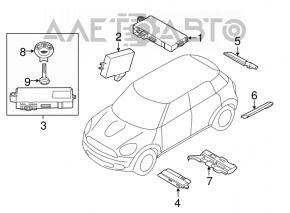 Ключ Mini Cooper Countryman R60 10-16