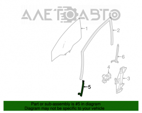 Направляющая стекла двери передней правой передний Nissan Sentra 13-19