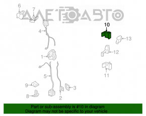 Buclea ușii din spate dreapta superioară pentru Mini Cooper Clubman R55 07-14