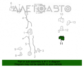 Buclea ușii din spate dreapta inferioară Mini Cooper Clubman R55 07-14