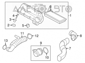 Conducta de aer pentru turbina Mini Cooper S Clubman R55 07-14 1.6 turbo nou OEM original