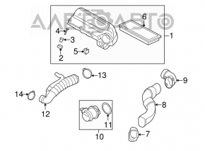 Conducta de aer pentru colectorul Mini Cooper Countryman R60 10-16