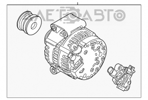 Generatorul Mini Cooper Clubman R55 07-14 120 ampere