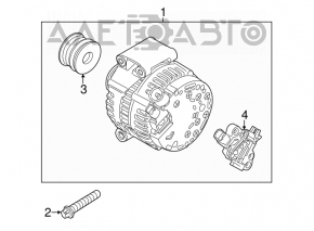 Generatorul Mini Cooper Clubman R55 07-14 120 ampere