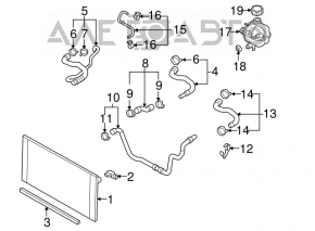 Radiator de răcire apă Mini Cooper Clubman R55 07-14 1.6 turbo, cutie de viteze manuală