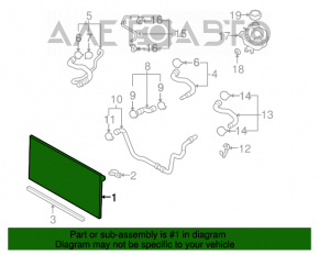 Radiator de răcire apă Mini Cooper Clubman R55 07-14 1.6 turbo, cutie de viteze manuală