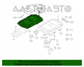 Acoperirea tavanului Mini Cooper Clubman R55 07-14 cu trapa, culoare сер.